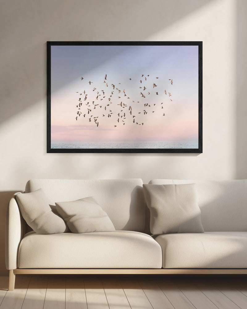 Sonnenuntergangsflug | Leinwand