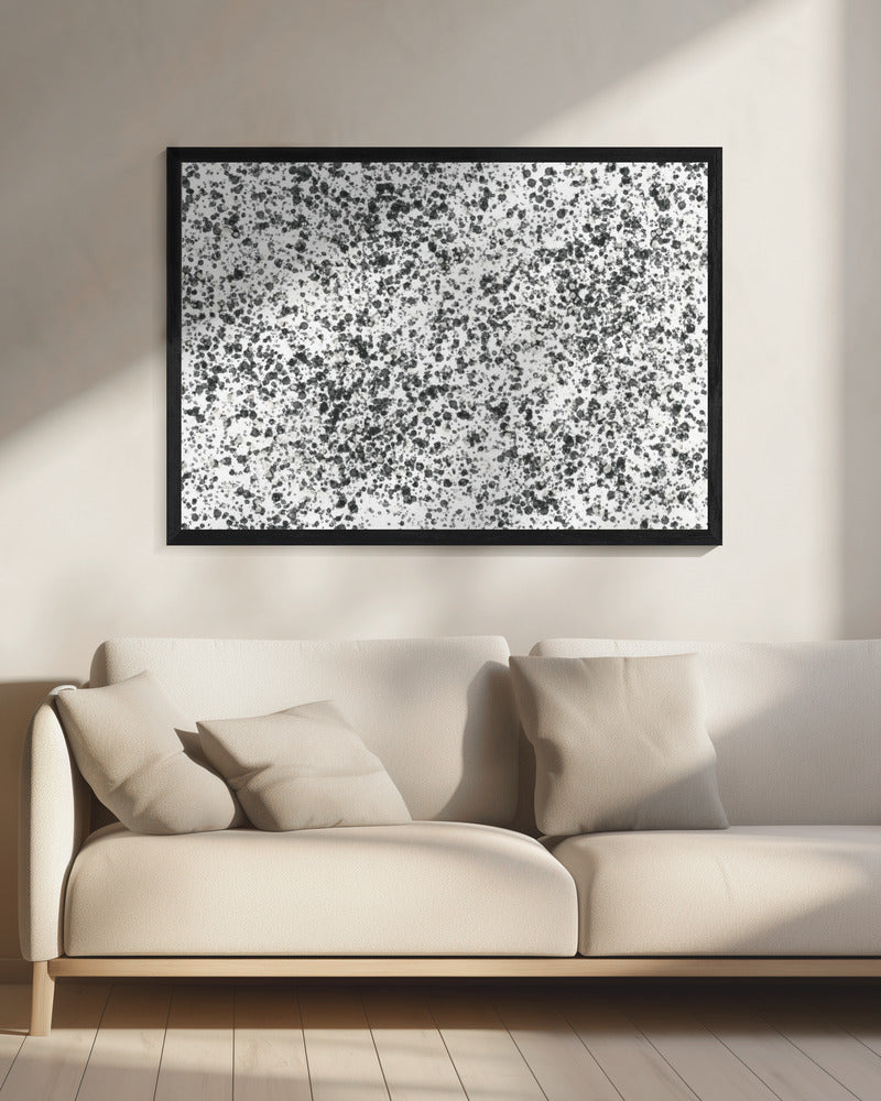 Monochrome Sprenkel | Leinwand