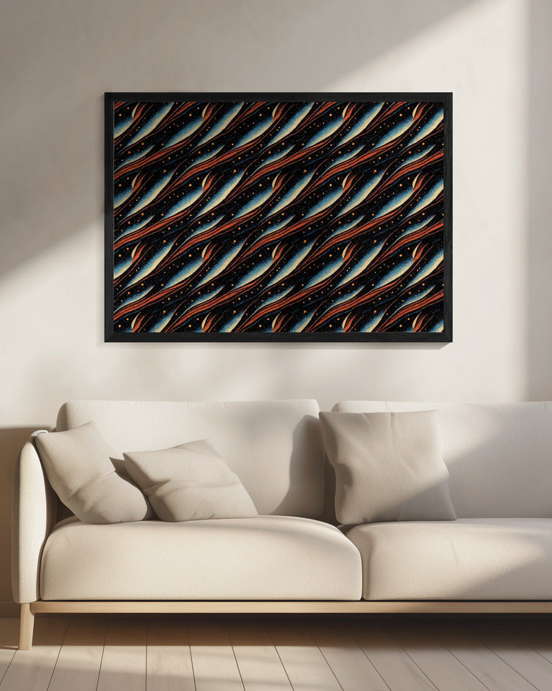 Galaktische Wellenlandschaft | Leinwand
