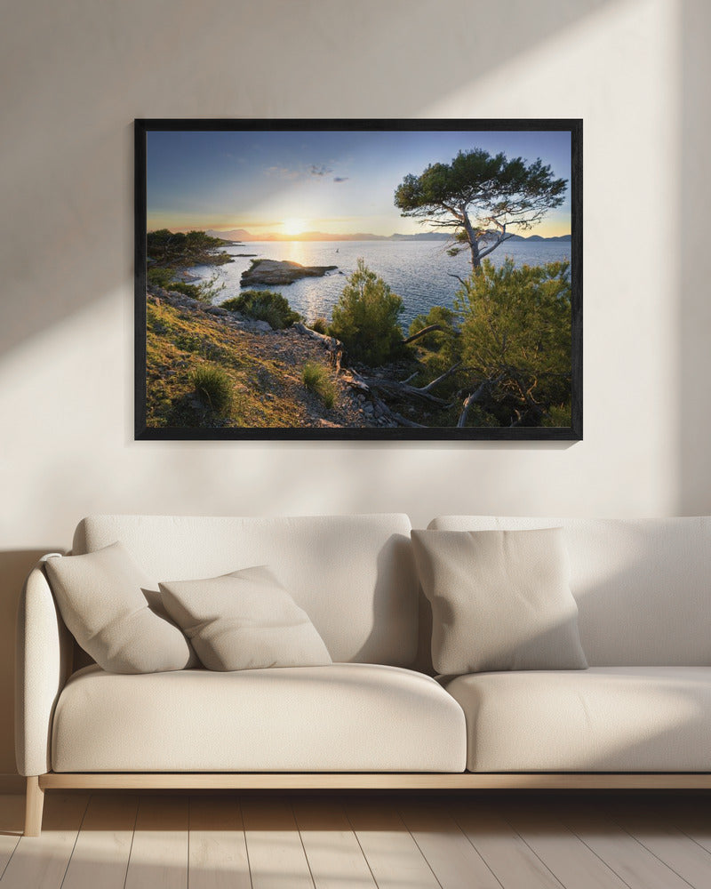 Mediterraner Sonnenuntergang | Leinwand