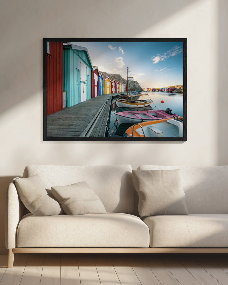 Farbiger Hafen | Leinwand