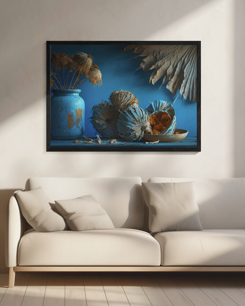 Blaues Stillleben | Leinwand