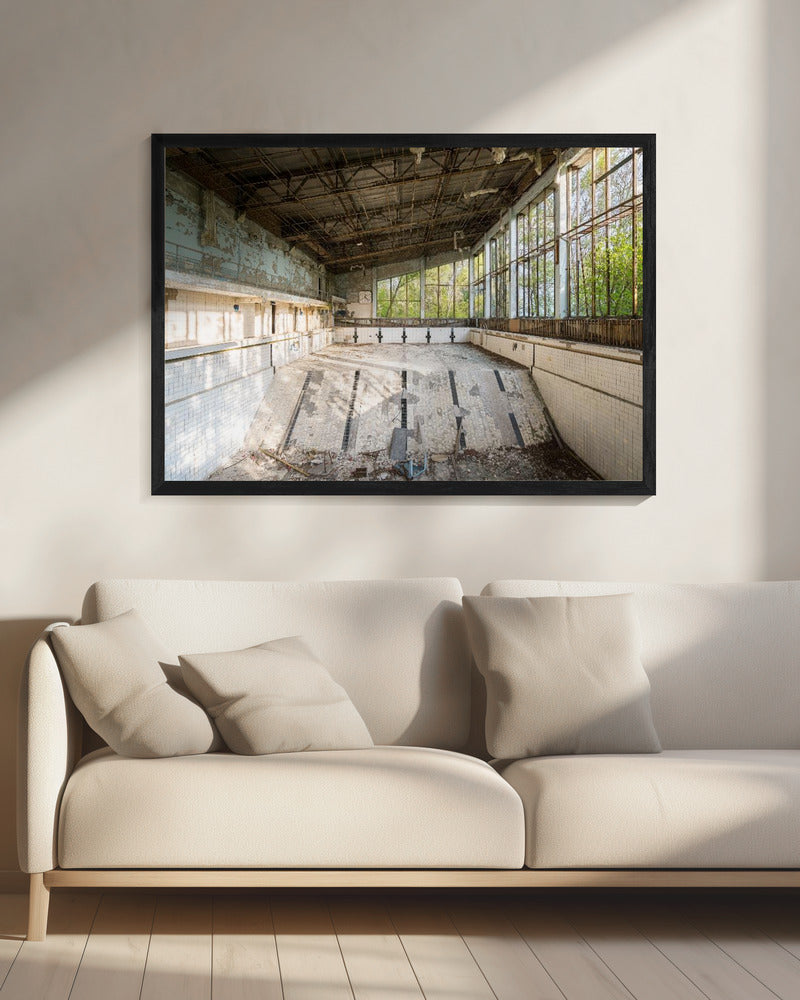 Schwimmbad in Tschernobyl | Leinwand
