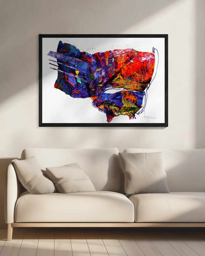 Lebendiger Wandteppich | Leinwand