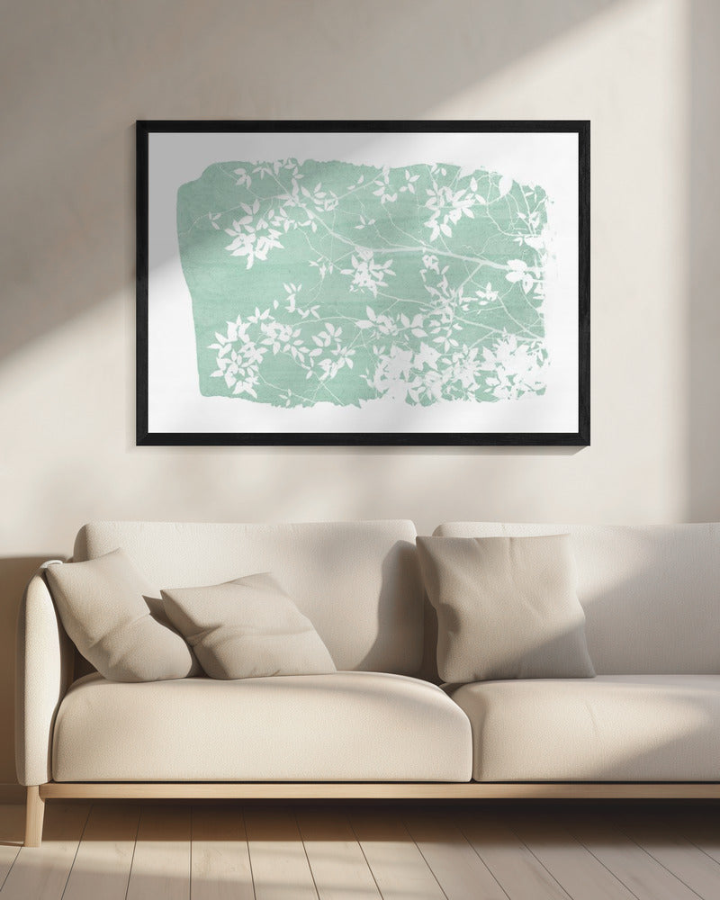 Mint Tree Foliage Silhouette | Canvas