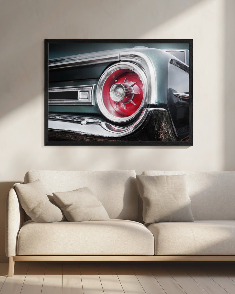 Amerikanischer Oldtimer Galaxie 500 1964 Hinten | Leinwand