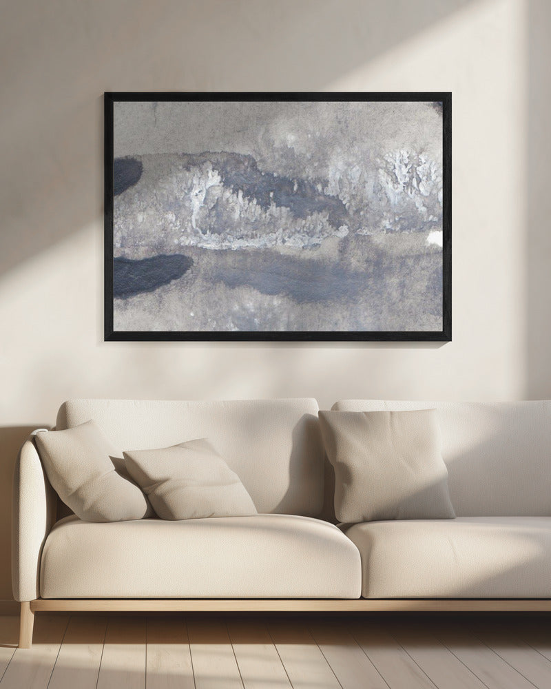 Monochrome Wellen | Leinwand