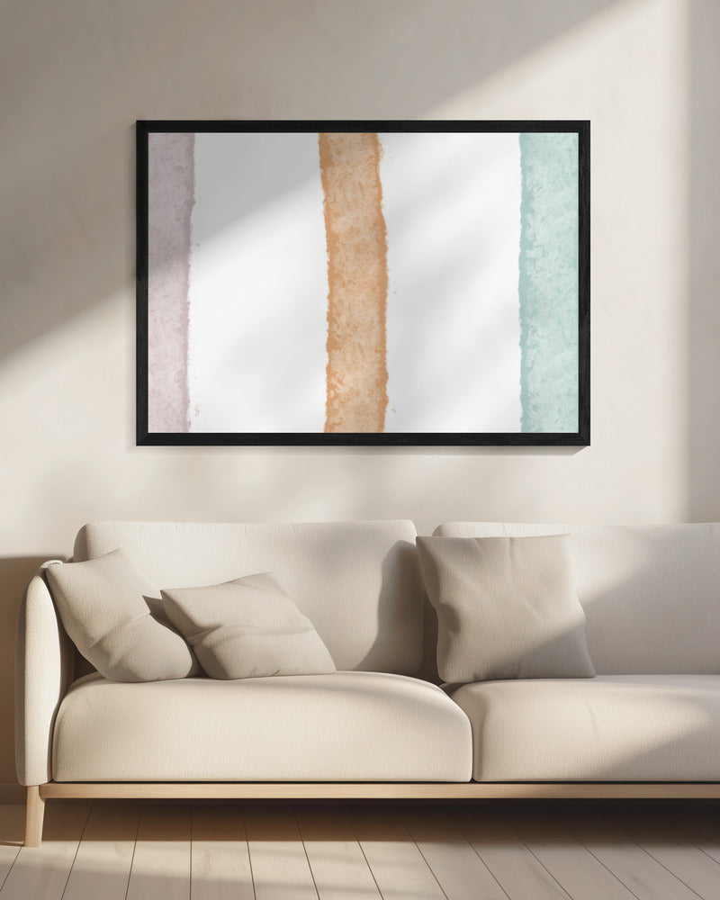 Bunte Streifen Harmonie | Leinwand