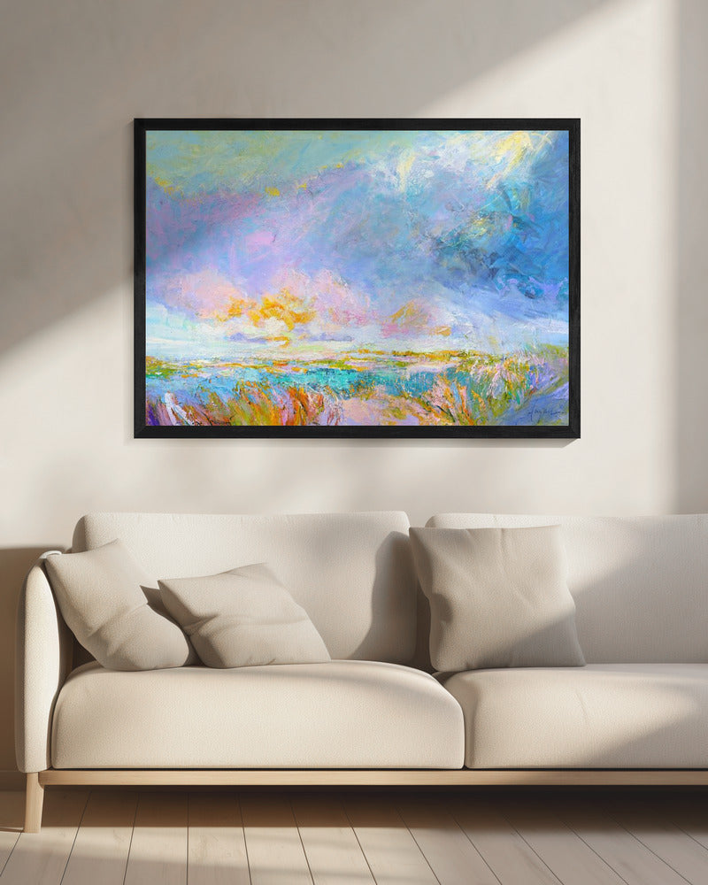 Pastell Horizon Glow | Leinwand