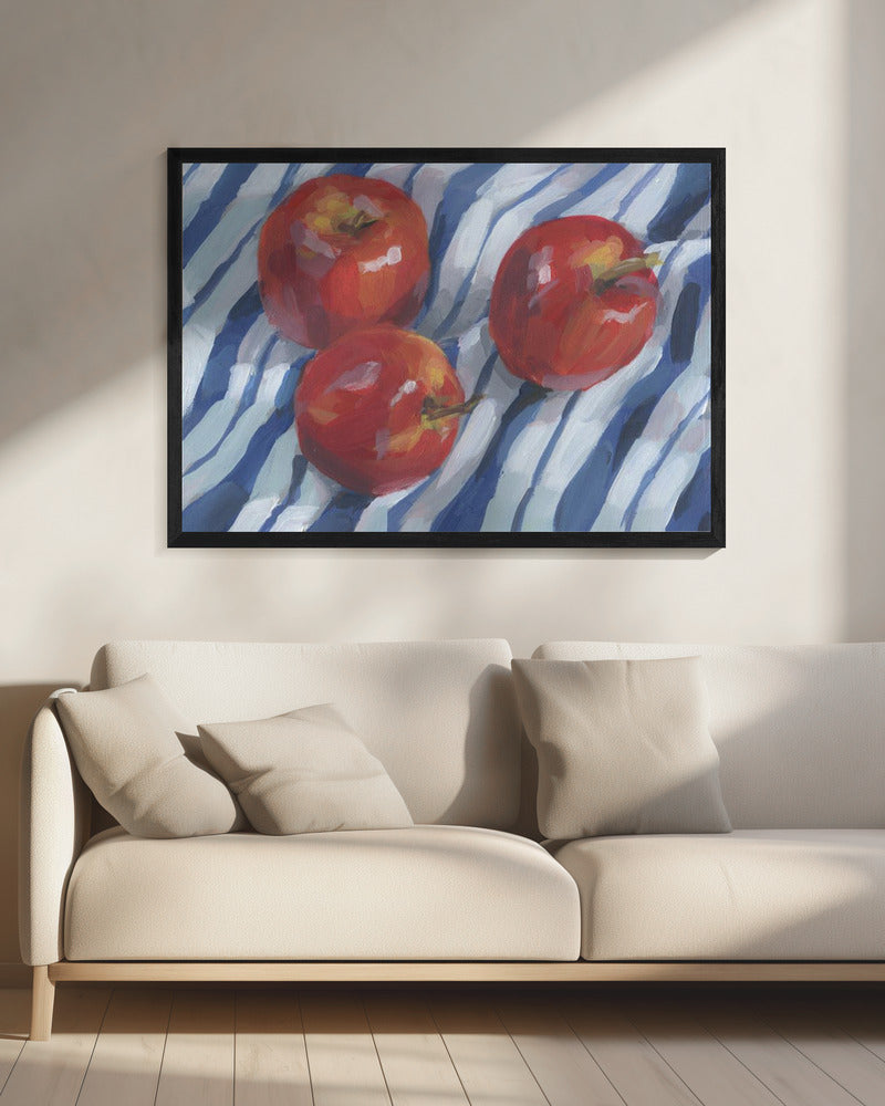 Drei rote Äpfel | Leinwand