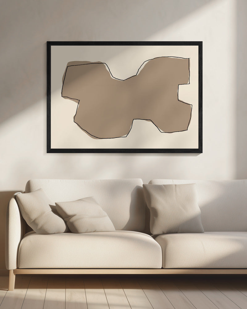 Abstrakte Sandlandschaft | Leinwand