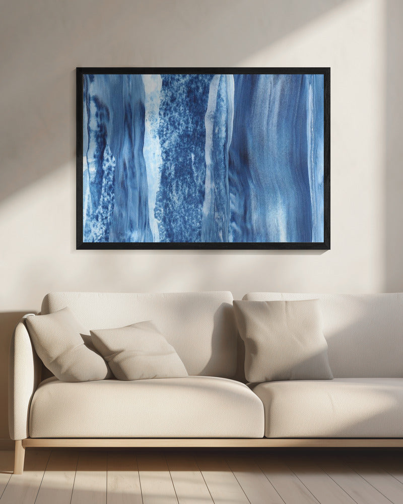 Blaue Kaskadenschleier | Leinwand