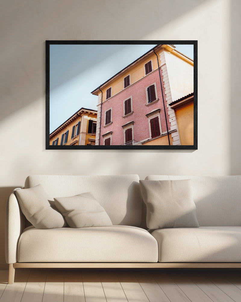 Pastell Bologna | Italien Reisefotografie | Leinwand