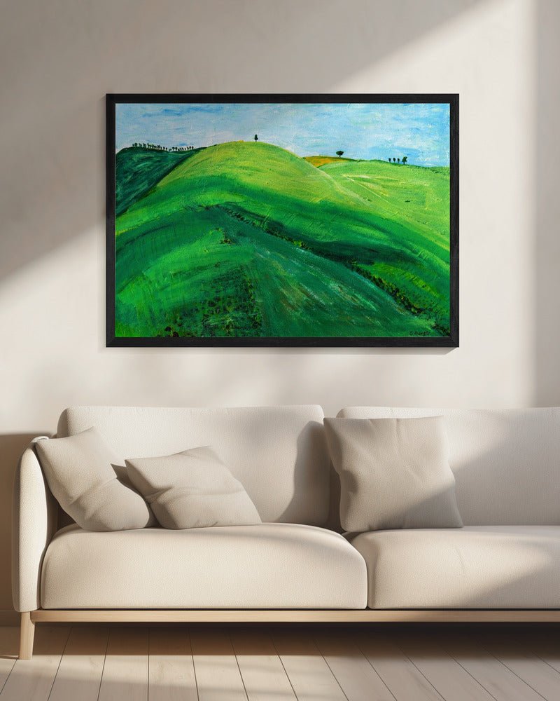 Grüne Hügel | Leinwand