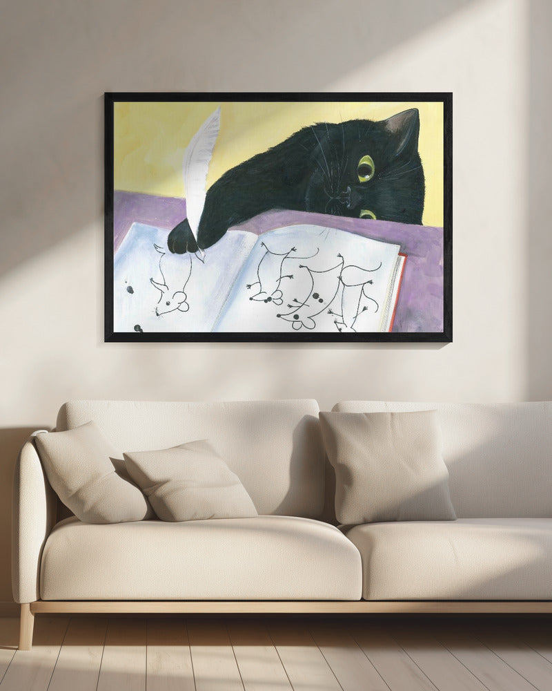 Katzenartige Fantasie | Leinwand