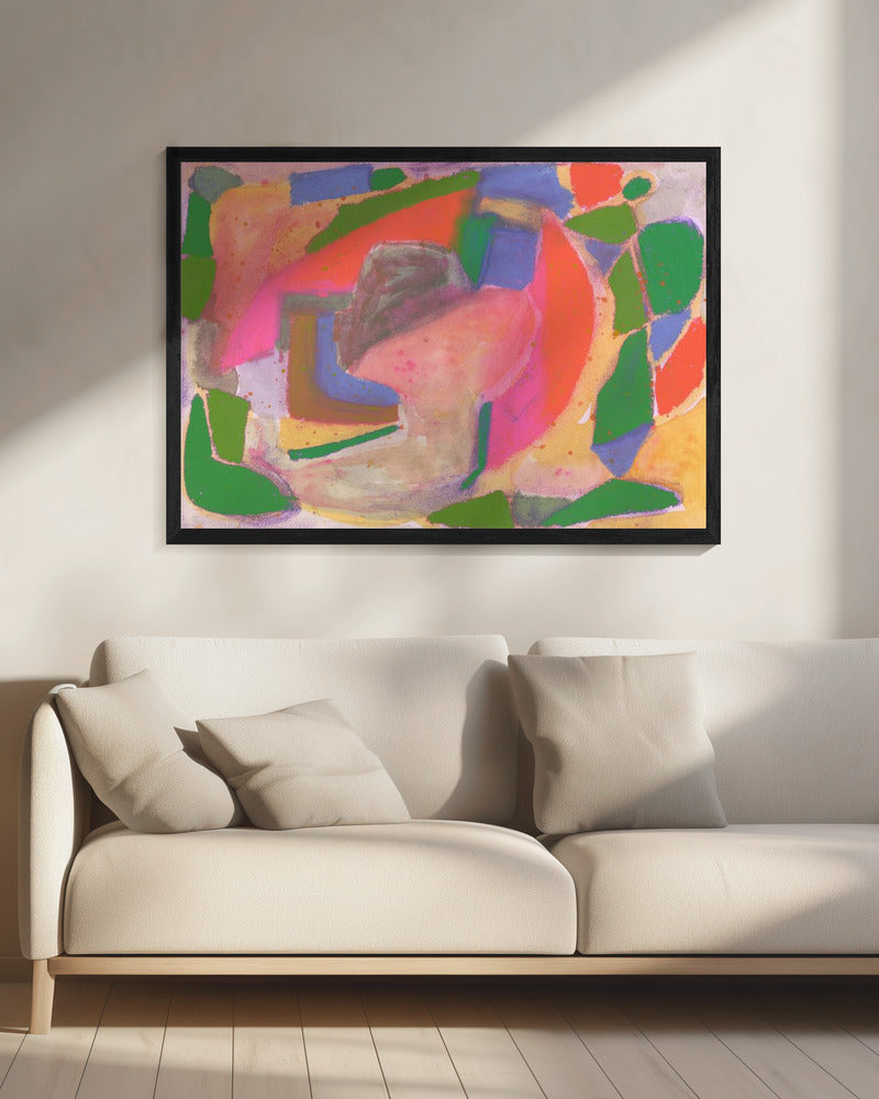 Aquarell &amp; Pastell Abstrakt | Leinwand