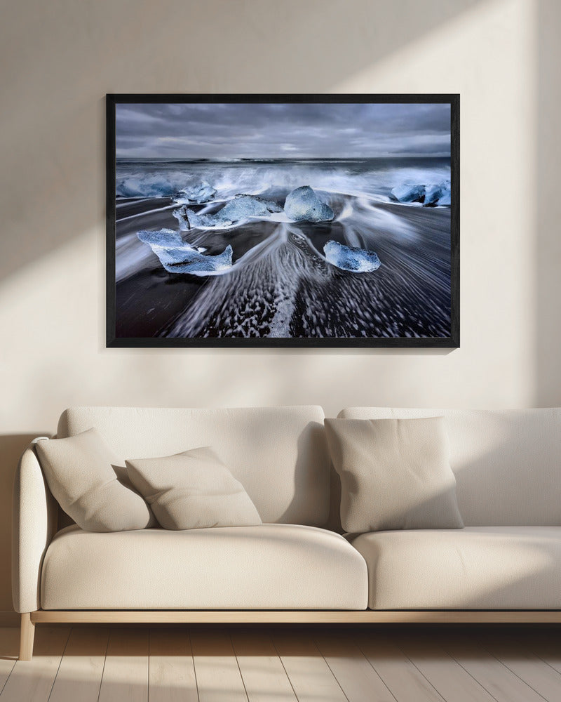 Blaue Diamanten | Leinwand