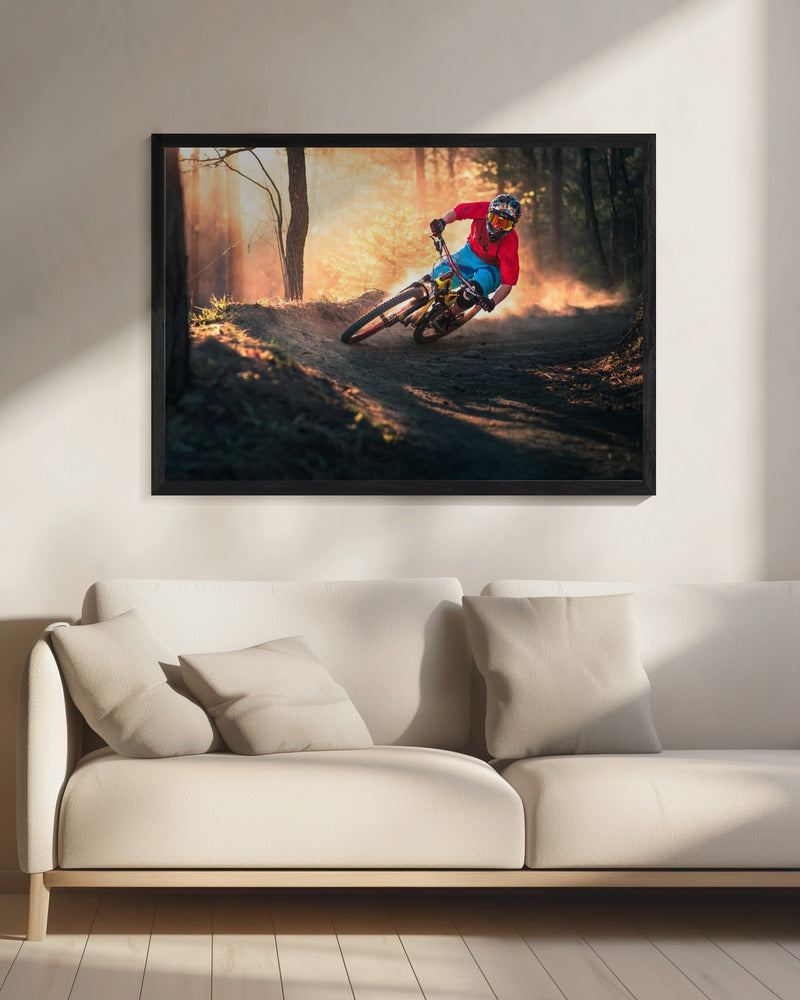 Goldene Bermed-Ecke | Leinwand