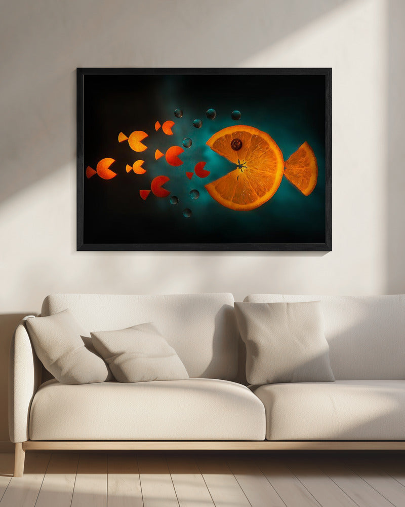 Oranger Fisch | Leinwand