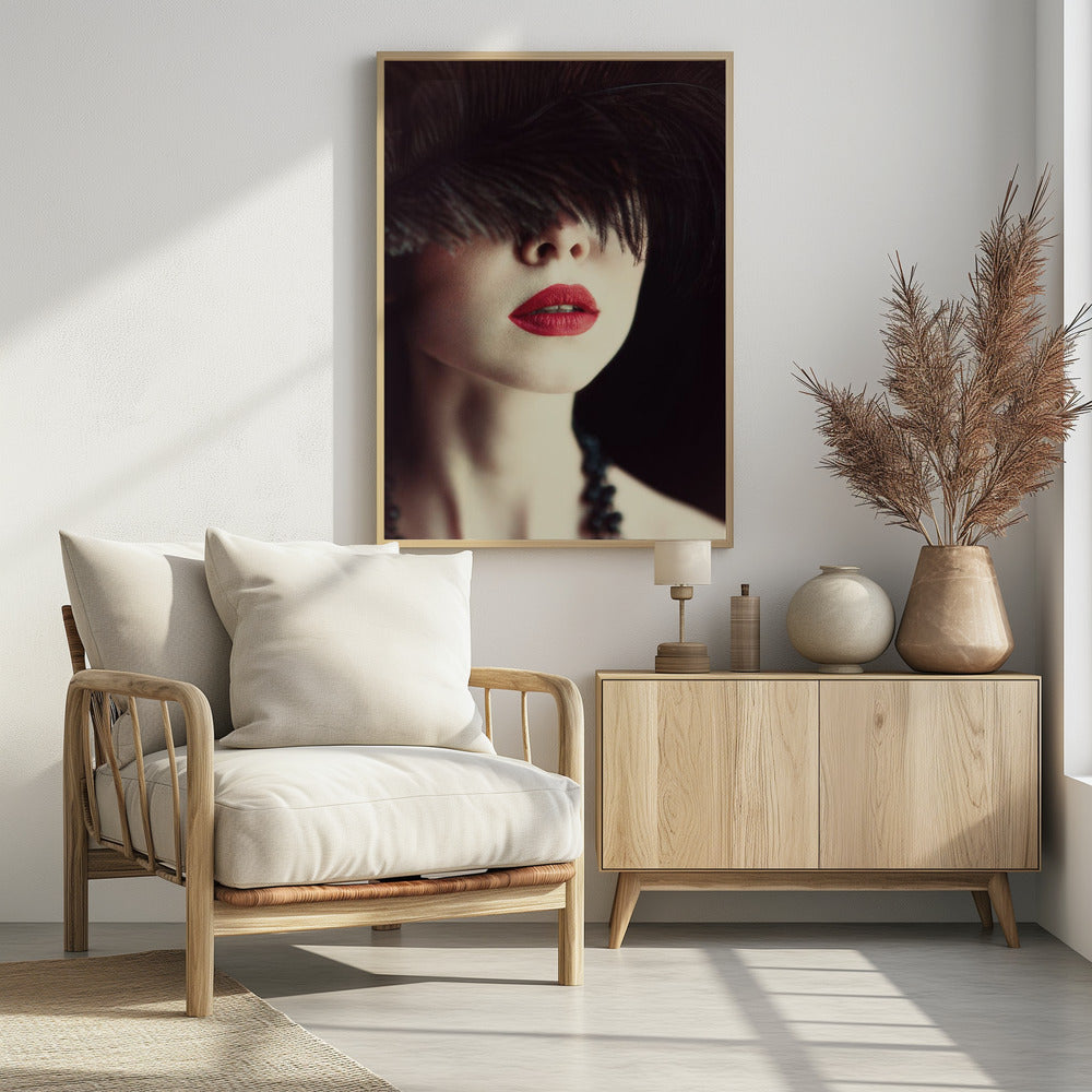 Lippen und Feder | Poster
