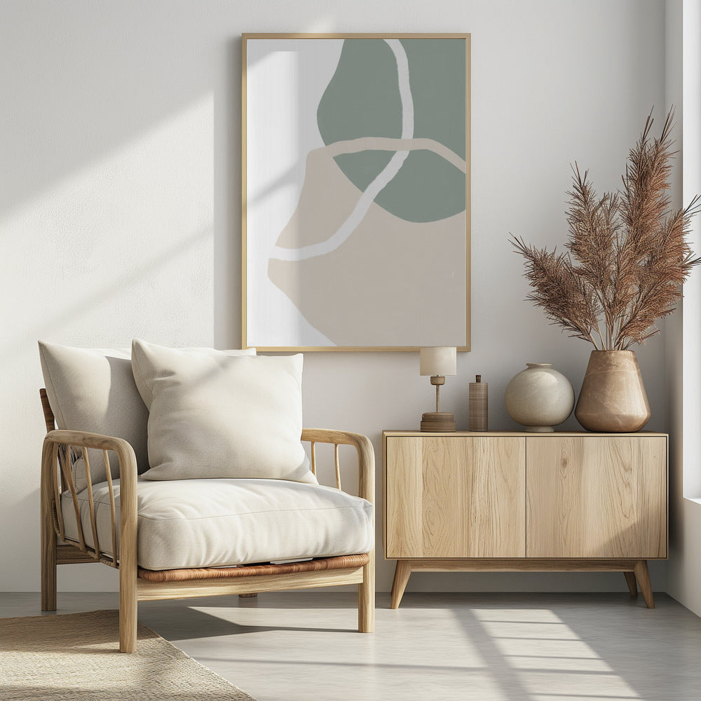 Abstrakter Erdfluss | Poster