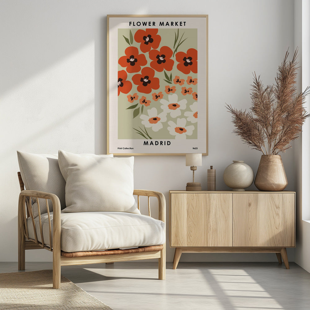 Blumenmarkt Madrid | Poster