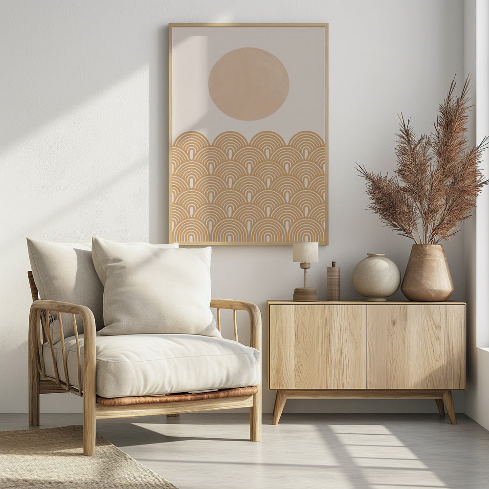 Golden Sun Waves | Poster
