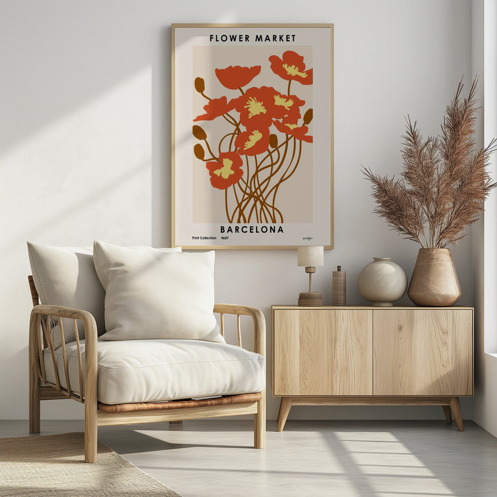 Blumenmarkt. Barcelona | Poster
