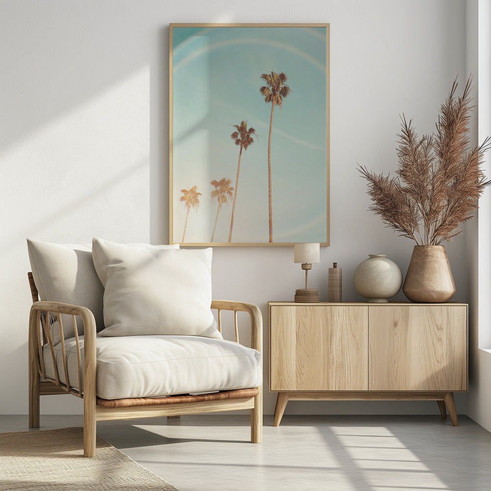Sonnige Palme in Kalifornien | Poster