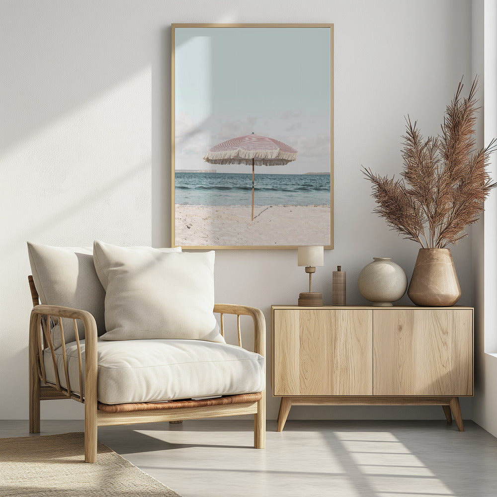 Rosa Regenschirm | Poster