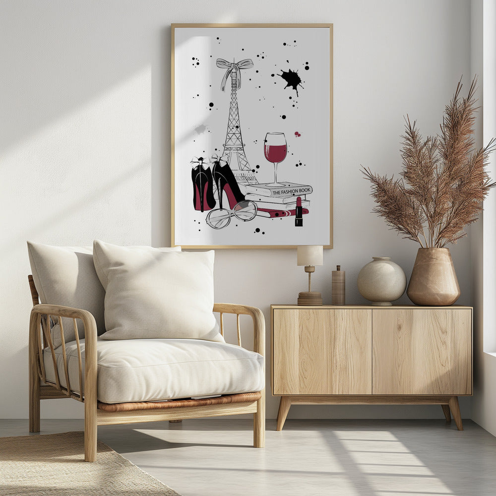 Schicke Pariser Nacht | Poster