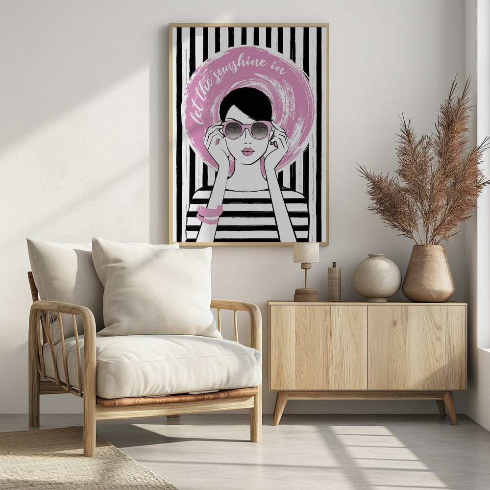 Pinke Sonnenbrillen-Stimmung | Poster