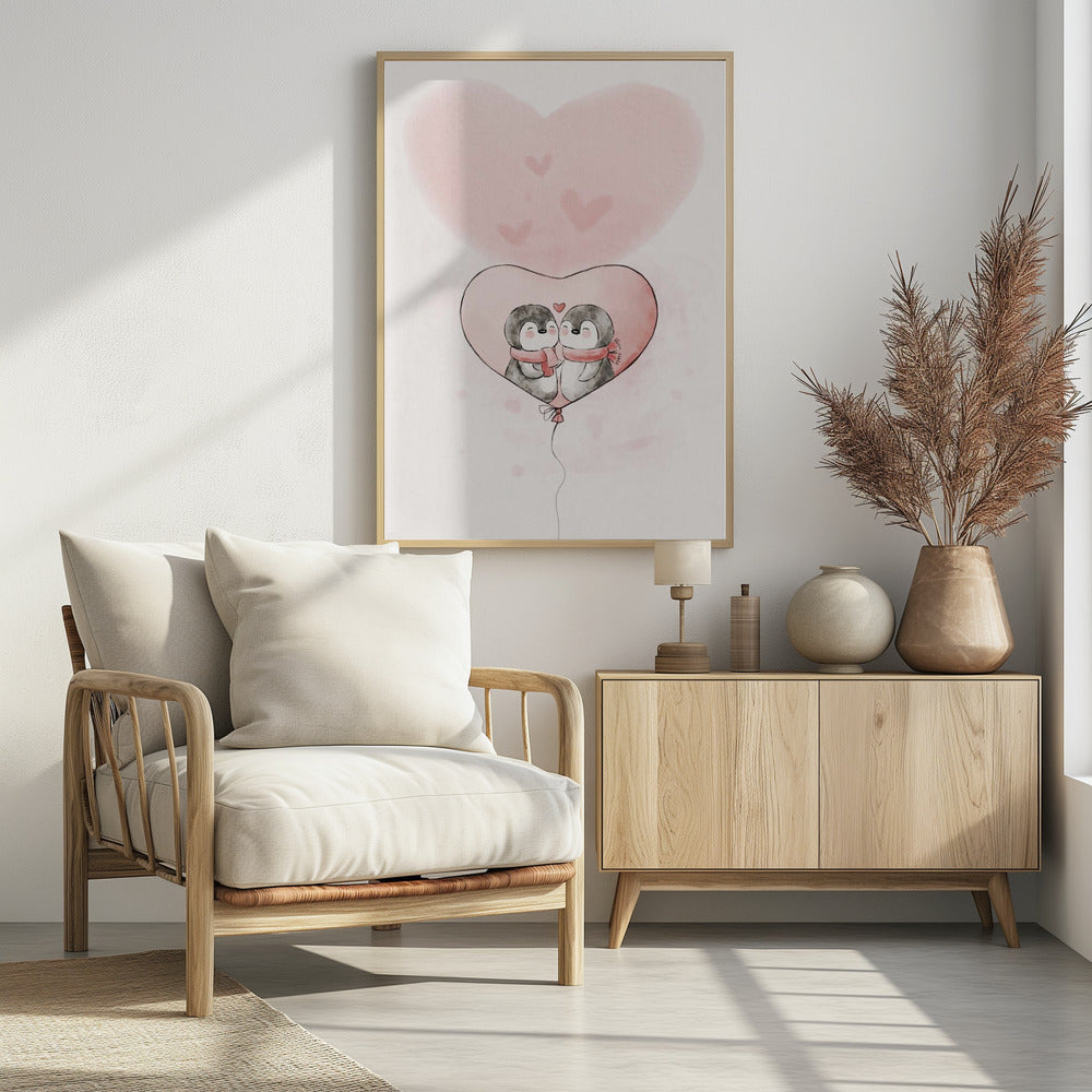 Verliebter Pinguin | Poster
