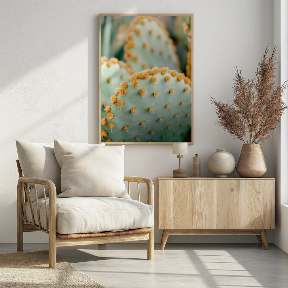 Orange und Grün II – Botanische Fotografie aus Marrakesch | Poster