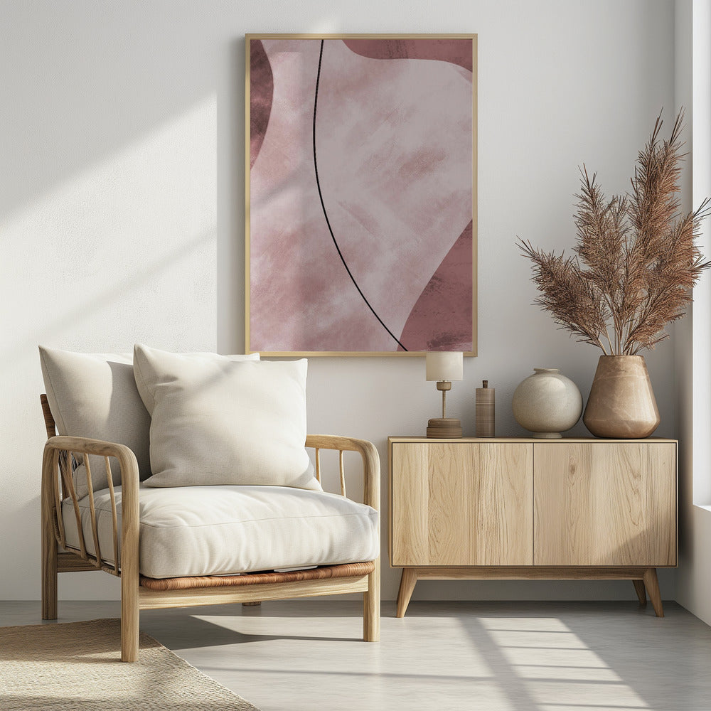 Abstrakte Formen Rosa | Poster