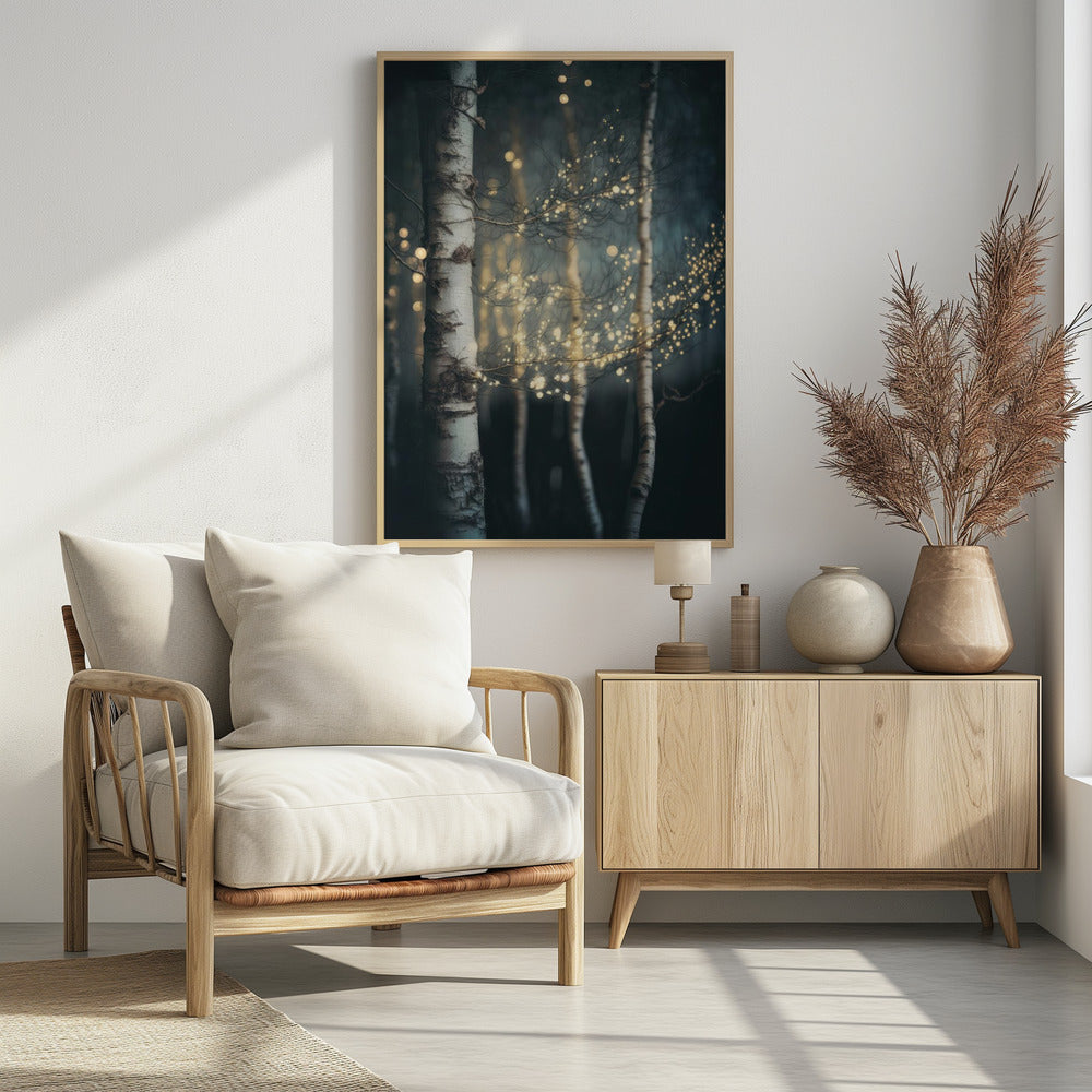 Funkelnder Birkenhain | Poster