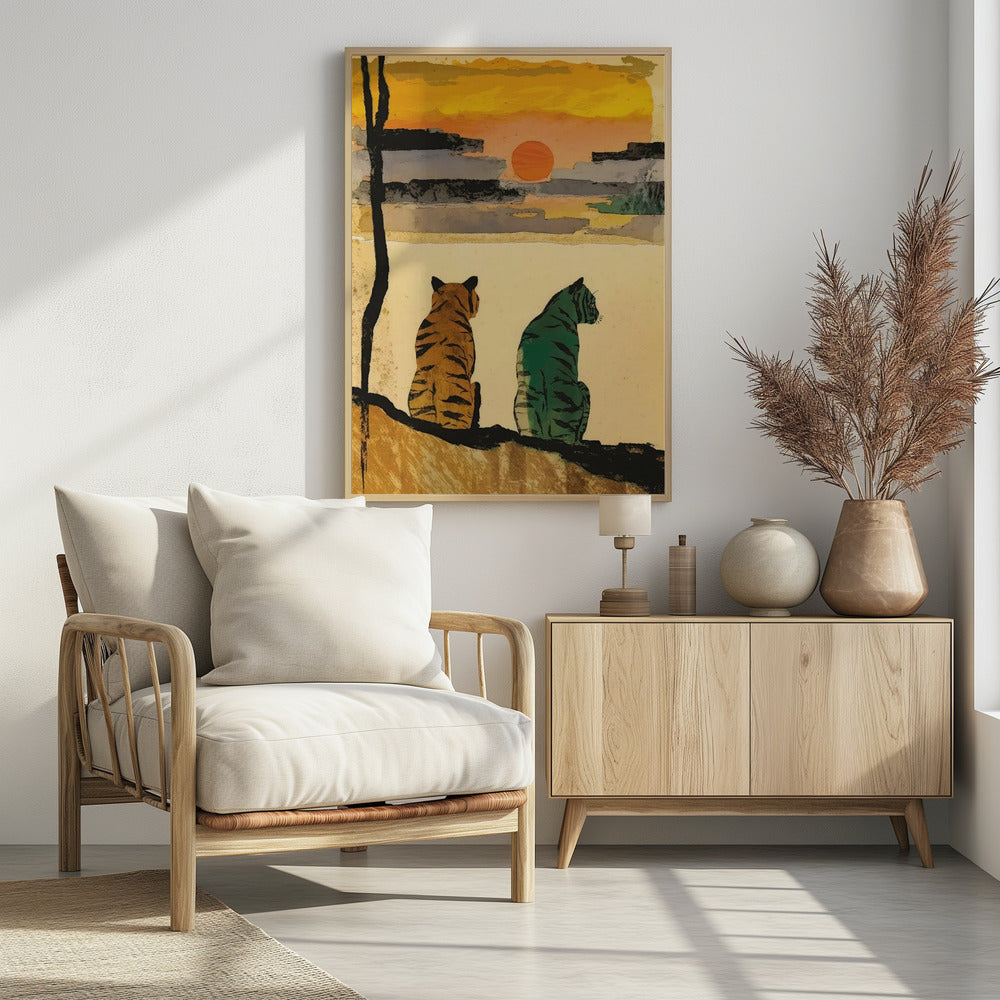 Sonnenuntergangsbegleiter | Poster
