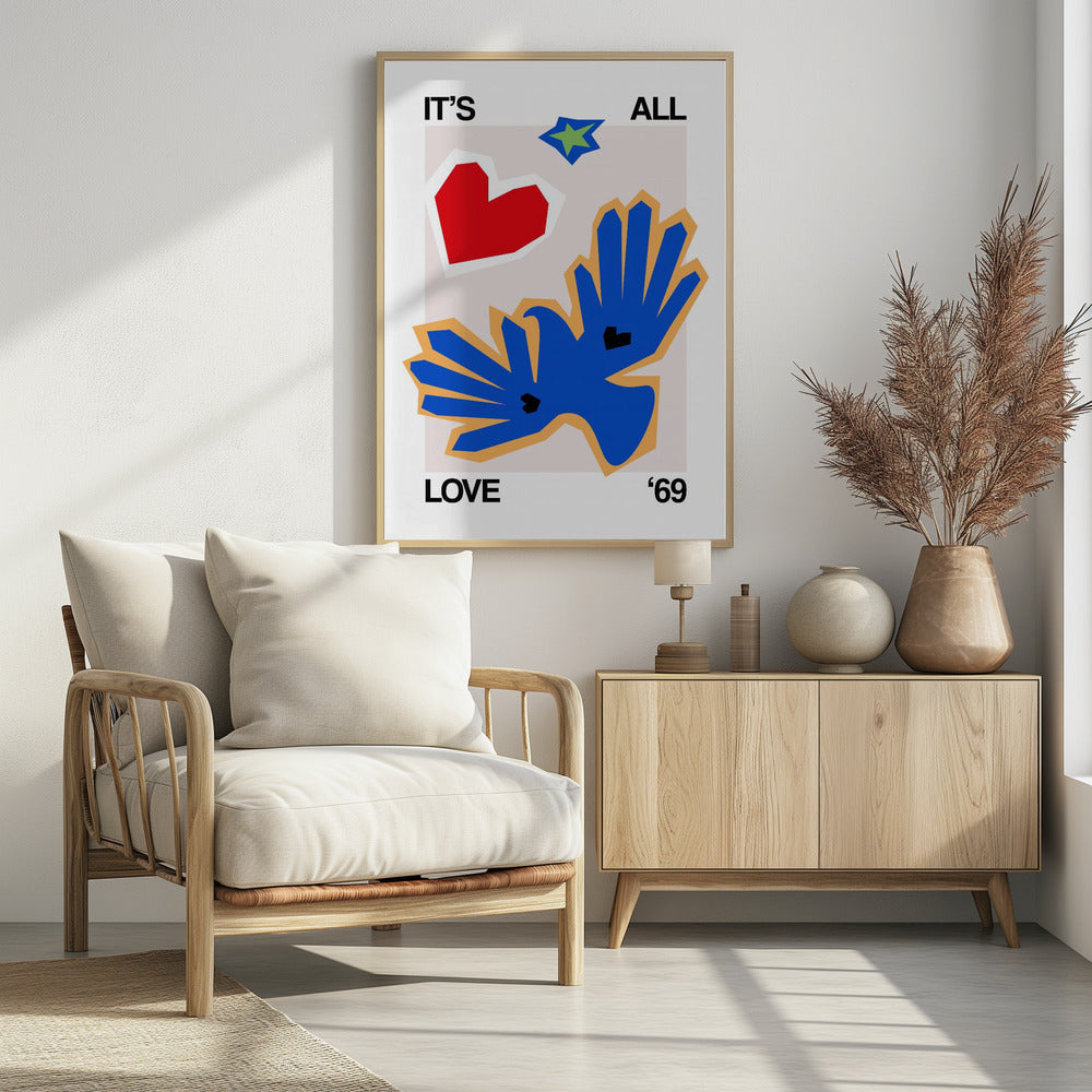 Es ist alles Liebe '69 Bird Blue | Poster