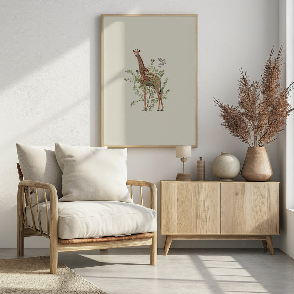 Blumengiraffe | Poster