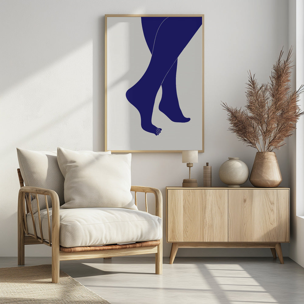 Tip Toe Blau | Poster