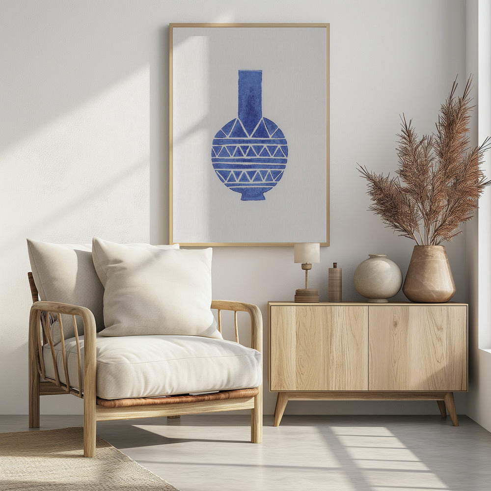 Linolschnittvase Nr. 8 | Poster