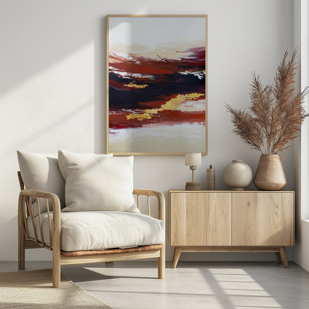 Abstrakter Sonnenuntergang 3 | Poster
