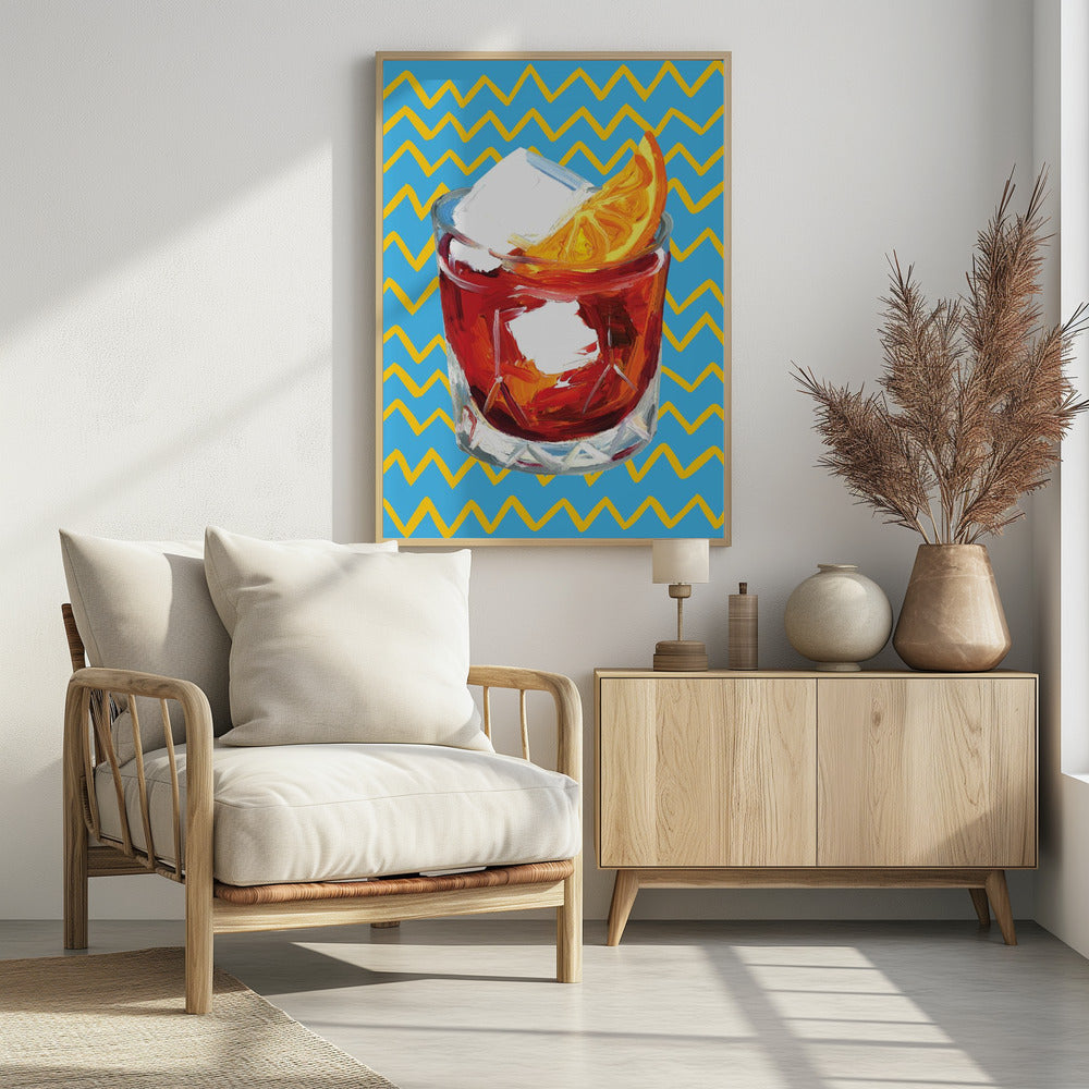 Negroni Blue | Poster