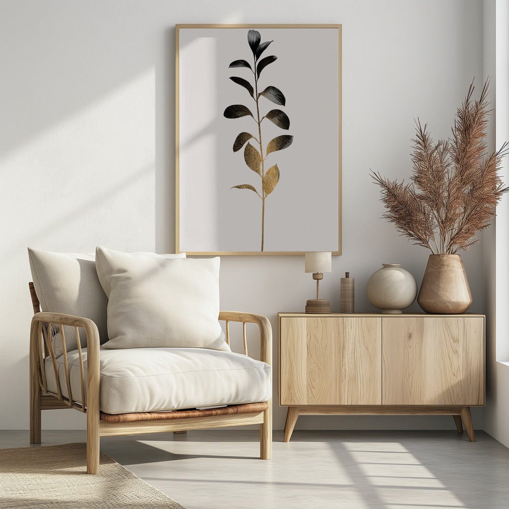Monochromatica No.9   Dark Gold | Poster