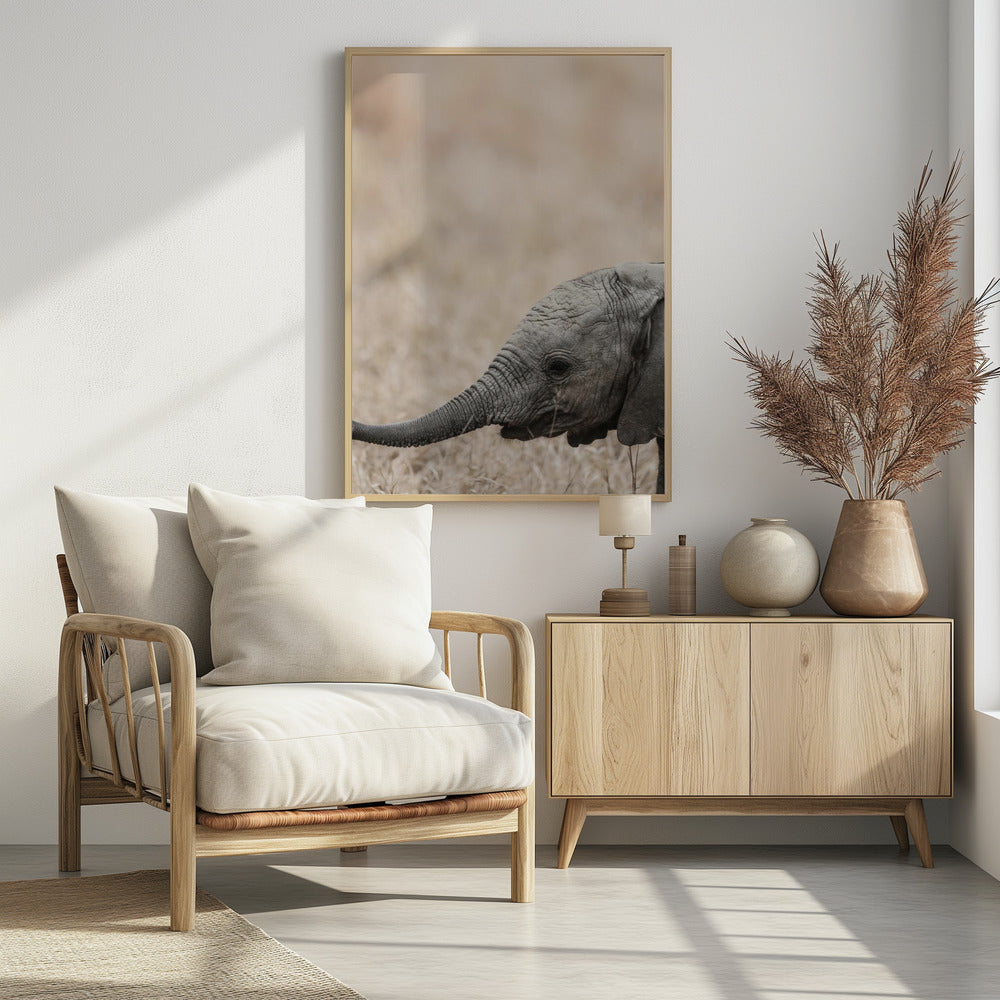 Sanfter Blick des Riesen | Poster