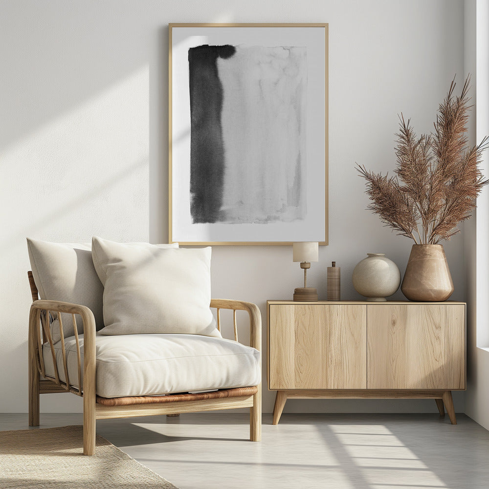 Monochromer Fluss | Poster