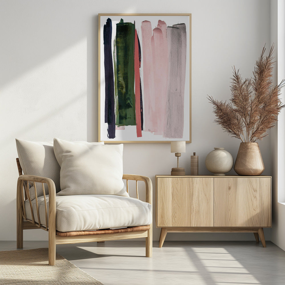 Vertical Brushstrokes | Poster