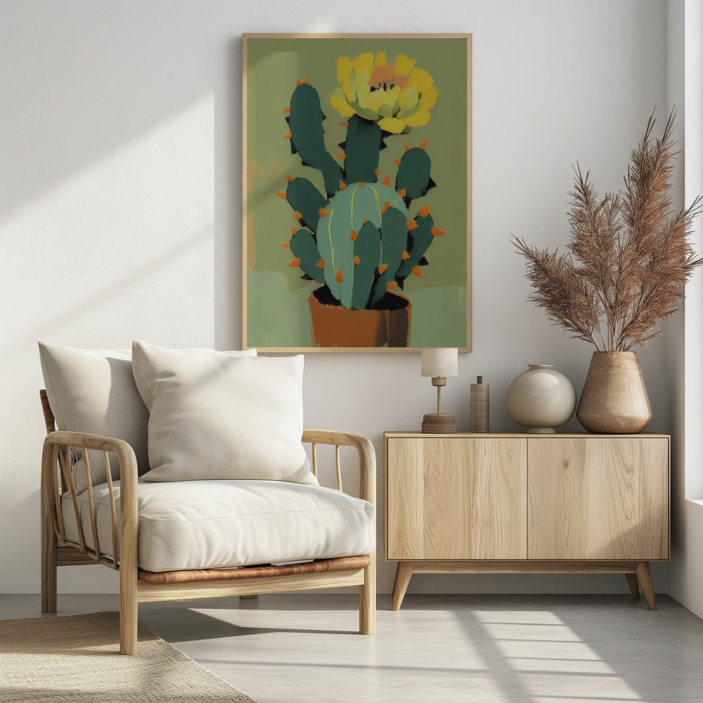Blühender Kaktus | Poster