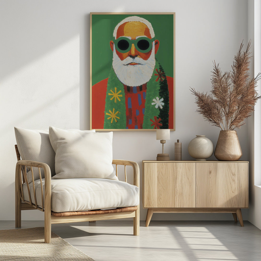 Sunny Santa Style | Poster