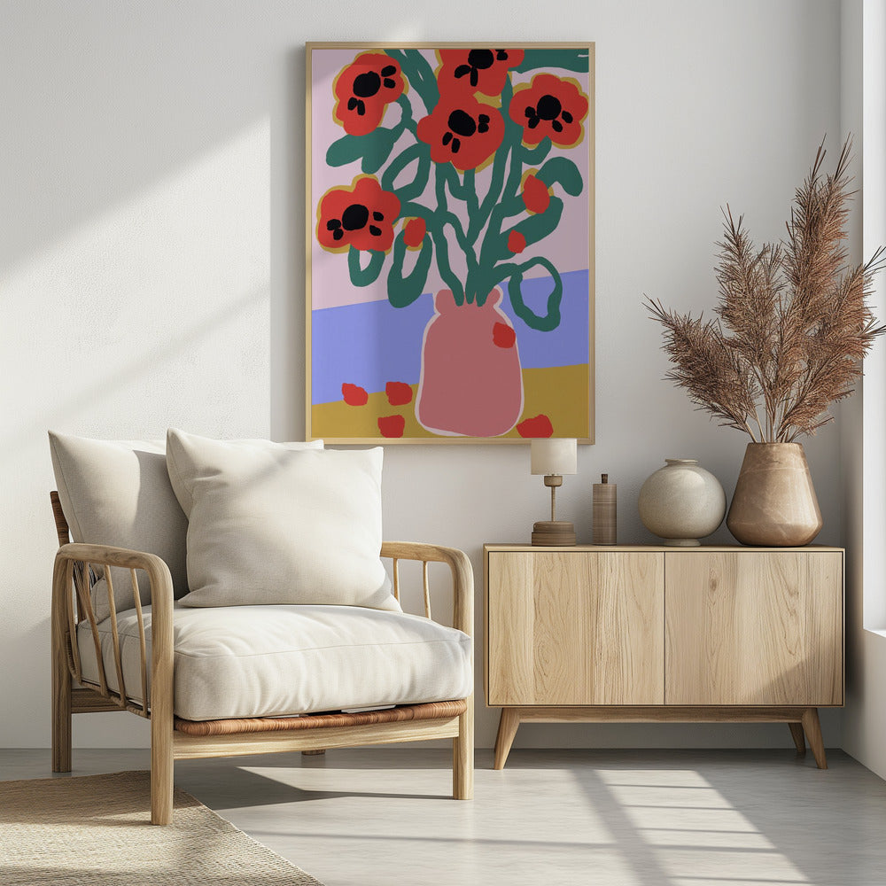 Bold Blooms Vase | Poster